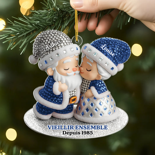 6313OFR2 effet dimpression 3d ornement noel acrylique personnalise couple vieillir ensemble et toujours joyeux 6313o8zmg