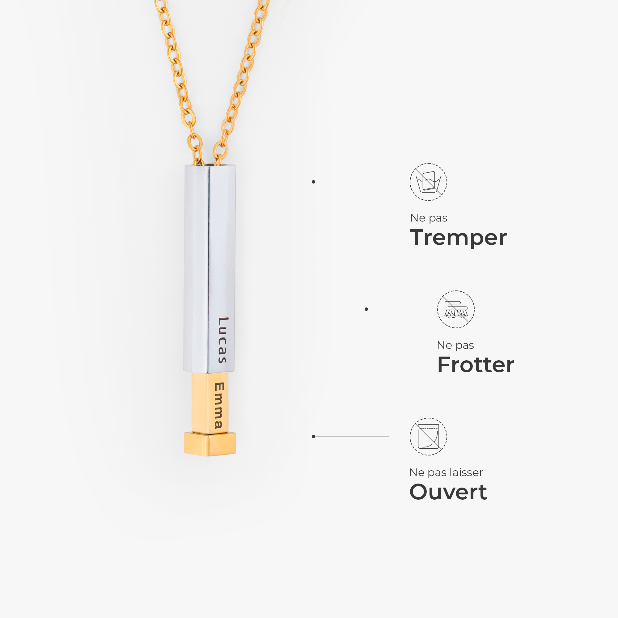 6316JFR4 collier avec message_ personnalise pour femmehomme mon petit secret 6316j0t5a