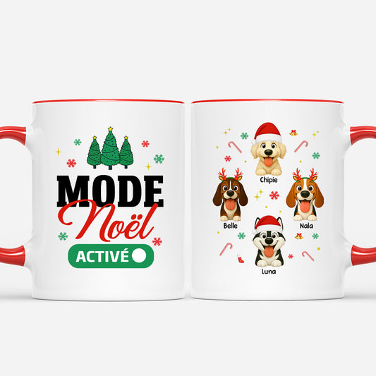 6332MFR2 mug personnalise avec chien mode noel active 6332m6ycc