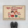 6333DFR1 paillasson personnalise famille noel de notre famille 6333d6xci