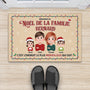 6333DFR2 paillasson personnalise famille noel de notre famille 6333d6xci
