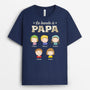 6353AFR2 t shirt personnalise avec enfant la bande a papa maman 6353a6l5a