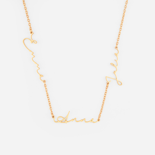 6358JFR1 collier avec prenom personnalise pour femmehomme lie pour toujours 6358j0b5a