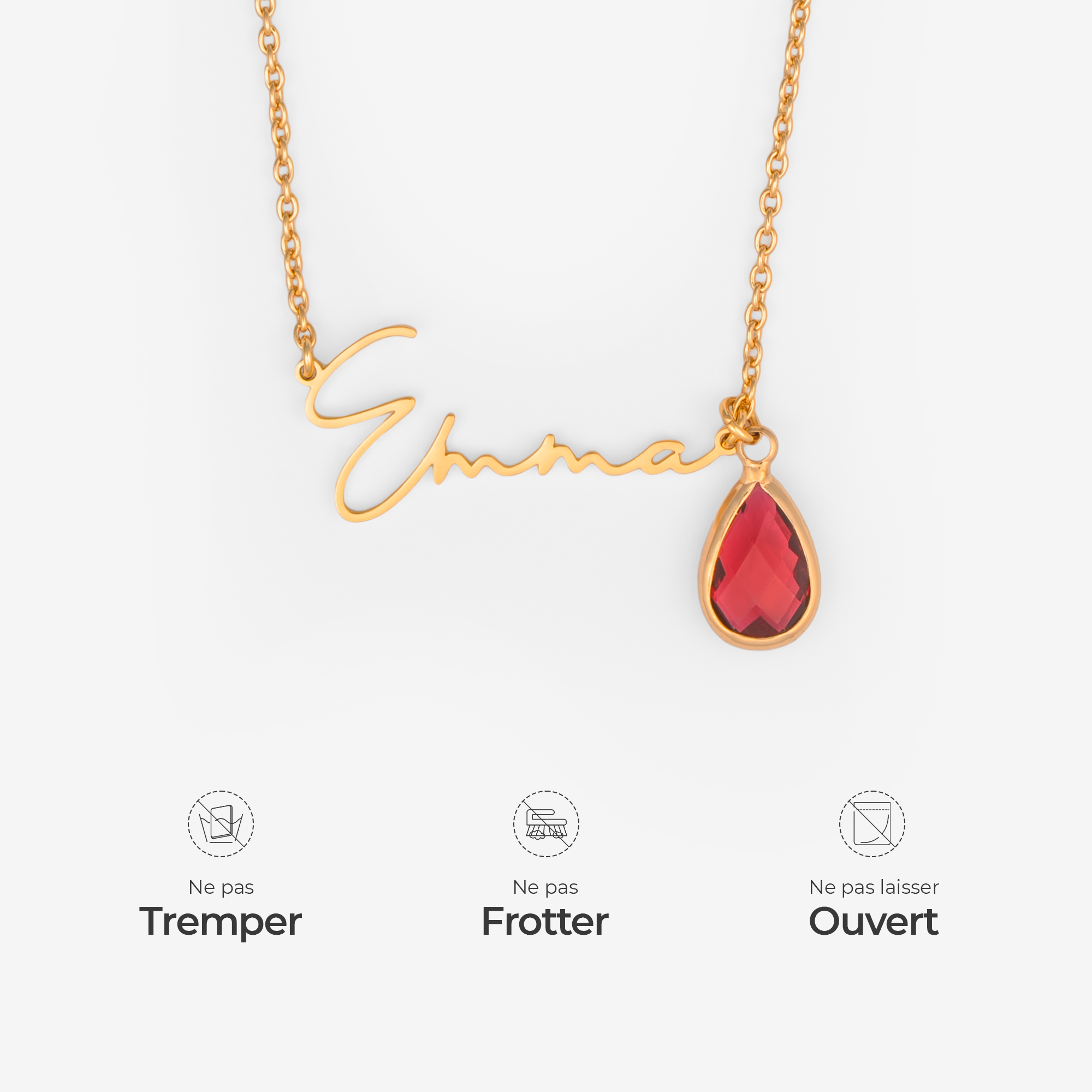 6359JFR4 collier personnalise avec prenom et pierre de naissance pour elle 6359j0b5a