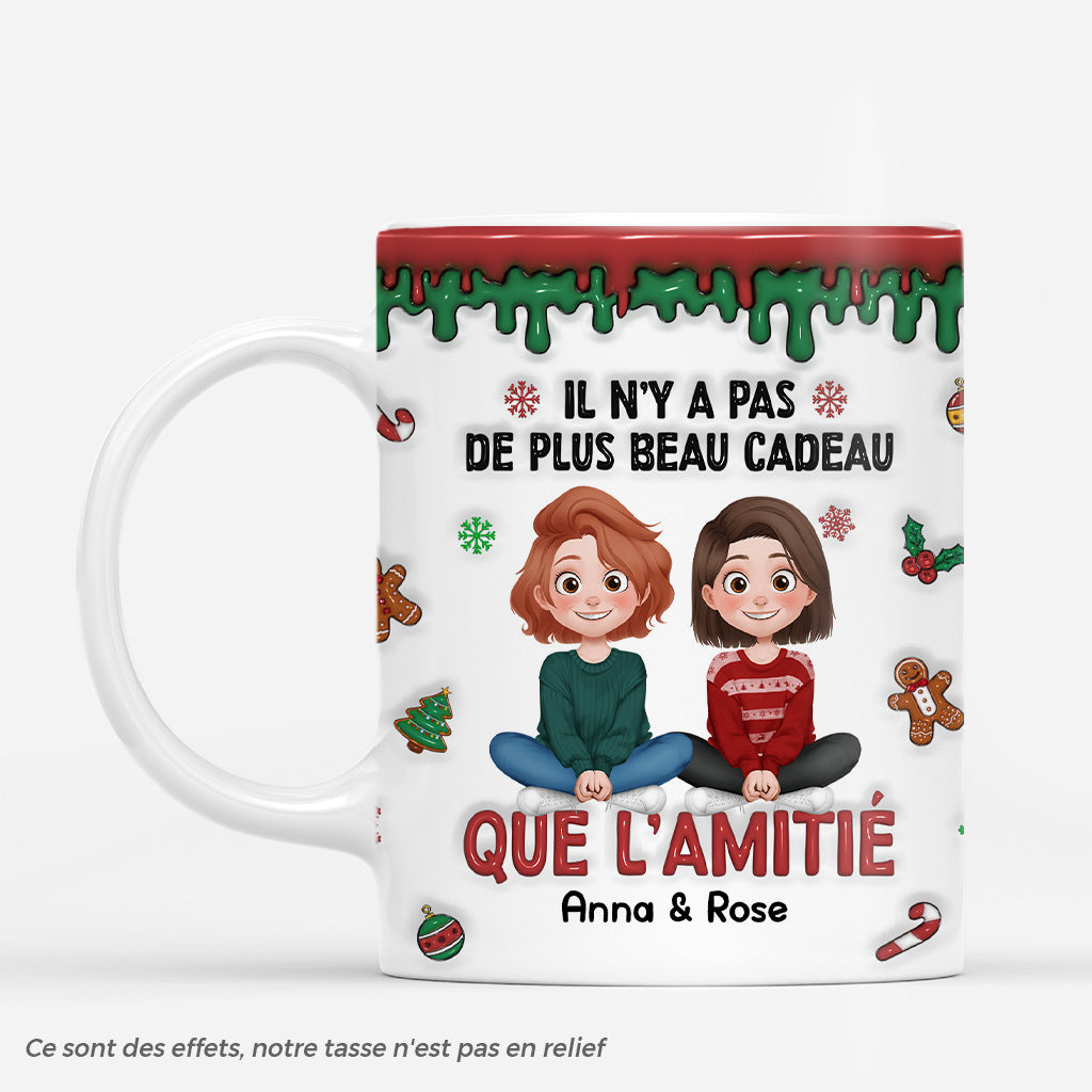 6371MFR1 effet dimpression 3d mug noel personnalise amis beau cadeau comme l_amitie 6371mtqmf