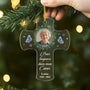 6393OFR2 ornement acrylique personnalise commemoratif avec photo maman papa est toujour avec toi 6393o8qab