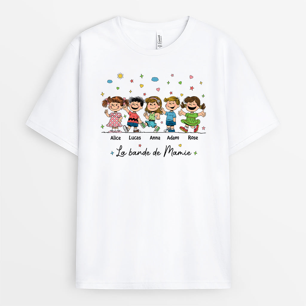 6395AFR1 t shirt bd personnalise pour mamie et papy la bande a mamie 6395atyca