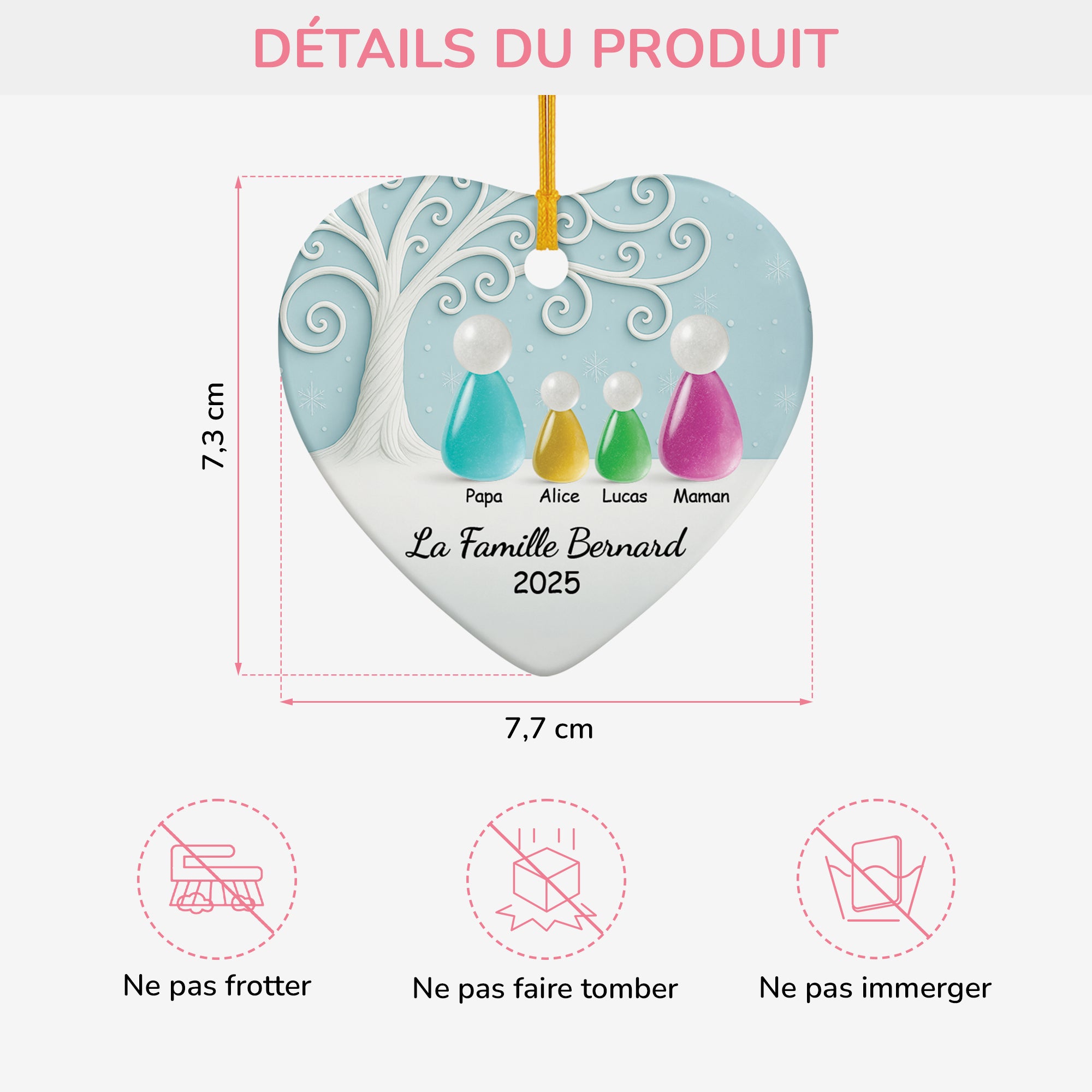 6397OFR1 effet dimpression 3d ornement noel ceramique personnalise notre famille verre de mer 6397o3lni_3