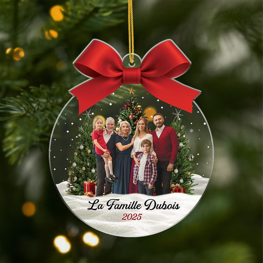 6400OFR1 effet dimpression 3d ornement noel acrylique personnalise avec photo famille est le plus beau cadeau 6400o3qqi_e0b26a9f d10a 45f7 94ff 383a510f9194