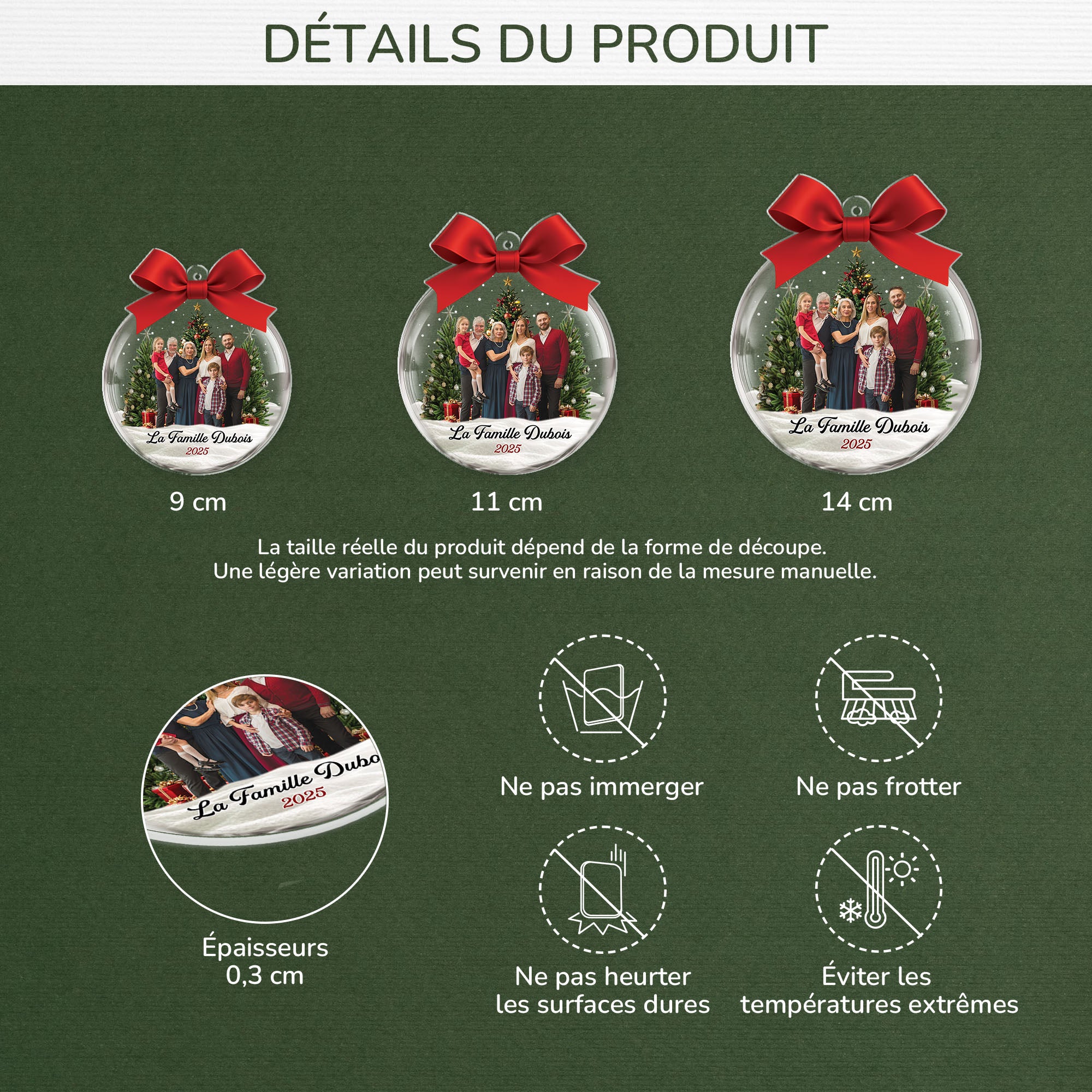 6400OFR3 effet dimpression 3d ornement noel acrylique personnalise avec photo famille est le plus beau cadeau 6400o3qqi_66173089 66af 4779 a84e 079d0d61d64a