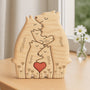 6403QFR2 puzzle en bois personnalise pour parents et grands parents famille ours avec coeur 6403q8hai