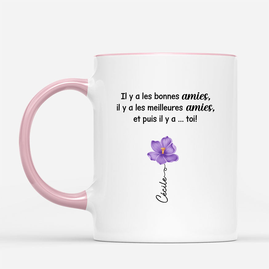 6404MFR2 mug personnalise meilleure amie il y a toi avec fleur 6404mkv5a
