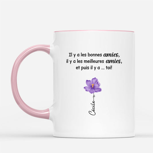 6404MFR2 mug personnalise meilleure amie il y a toi avec fleur 6404mkv5a