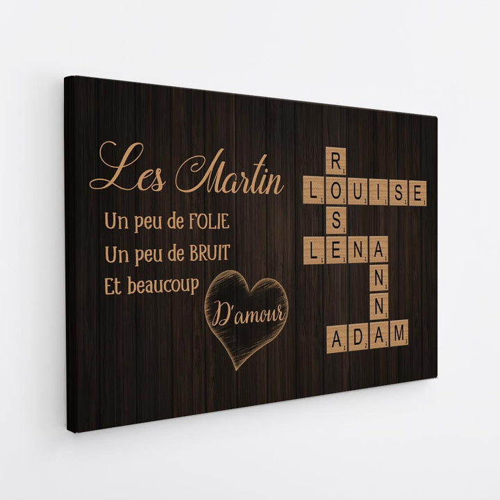 Mot Croisé Famille Personnalisé Cadeau Plus — free download