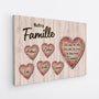 6413CFR2 toile personnalisee notre famille avec coeur 6413c6tai_b64fb5e2 8e74 499c a4ed 6caed124bb7e