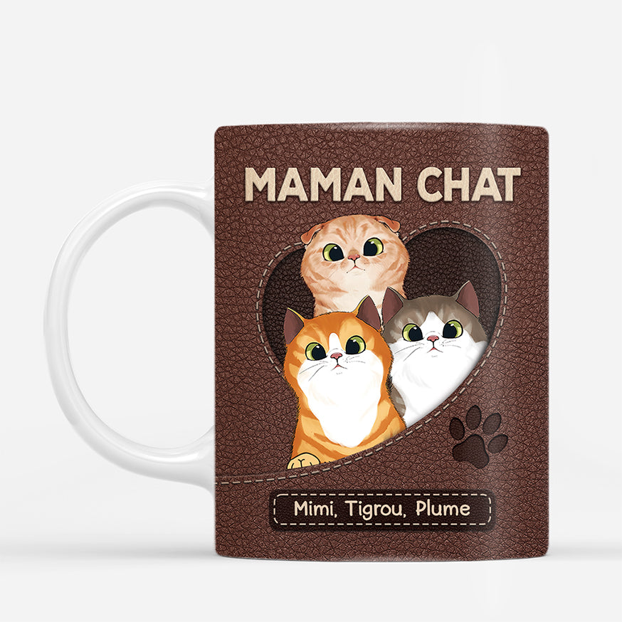 6414MFR1 mug personnalise maman chat avec patte 6414m6mtd