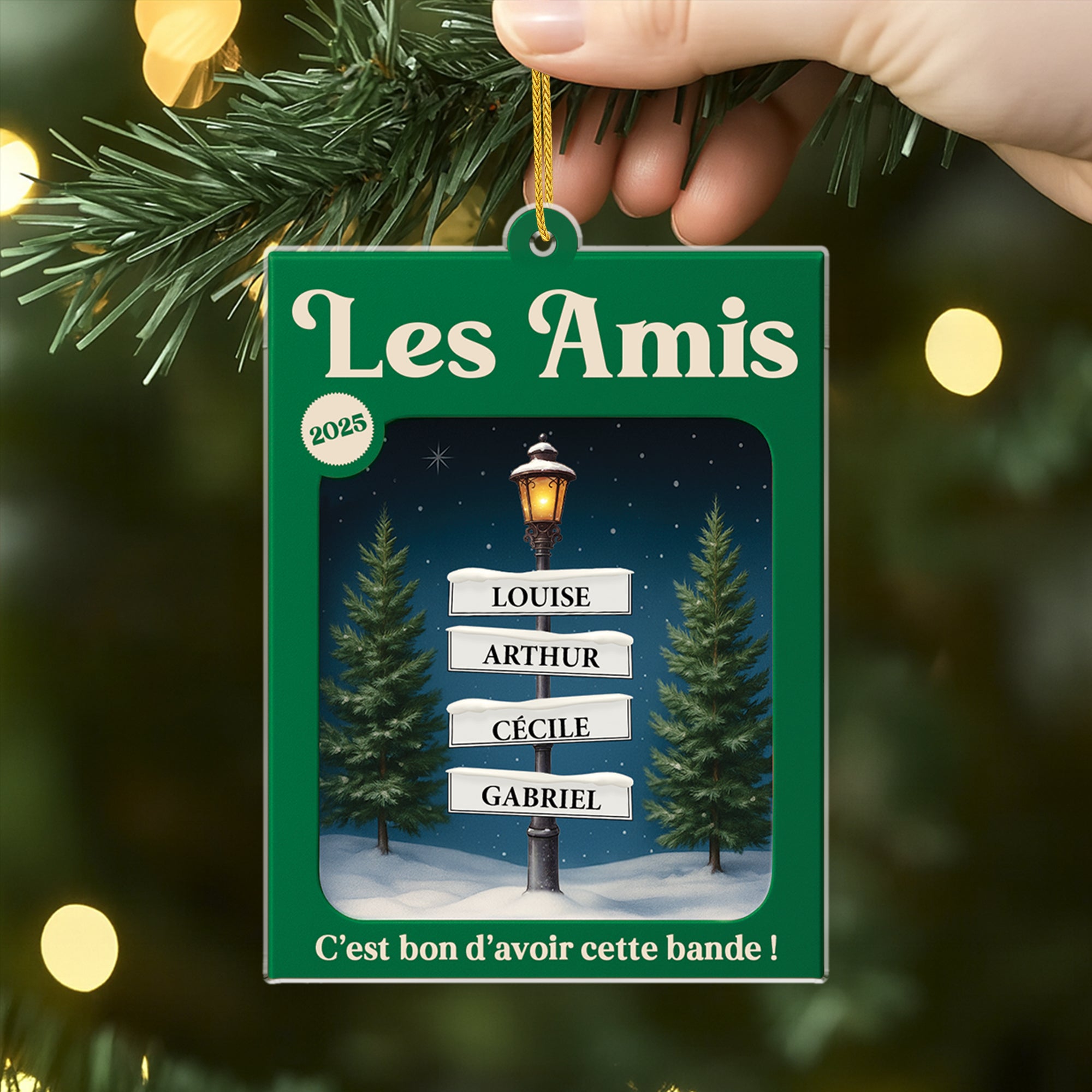 6422OFR2 effet dimpression 3d ornement acrylique personnalise famille la ou l_amour ne finit jamais 6422o6vzi