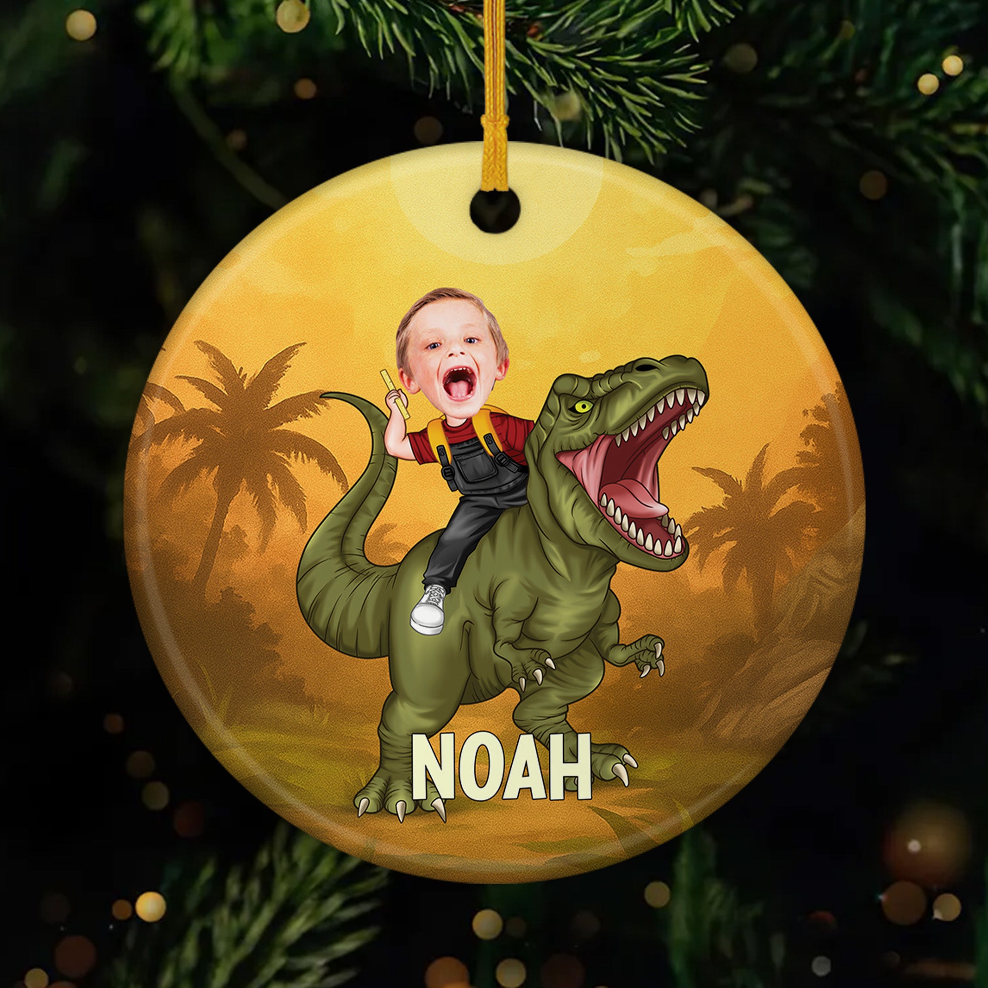 6425OFR1 ornement ceramique personnalise pour fillefils enfant sur un dinosaure 6425o6znk_556cb9c4 0da8 45bf 9394 d180d3fdb432