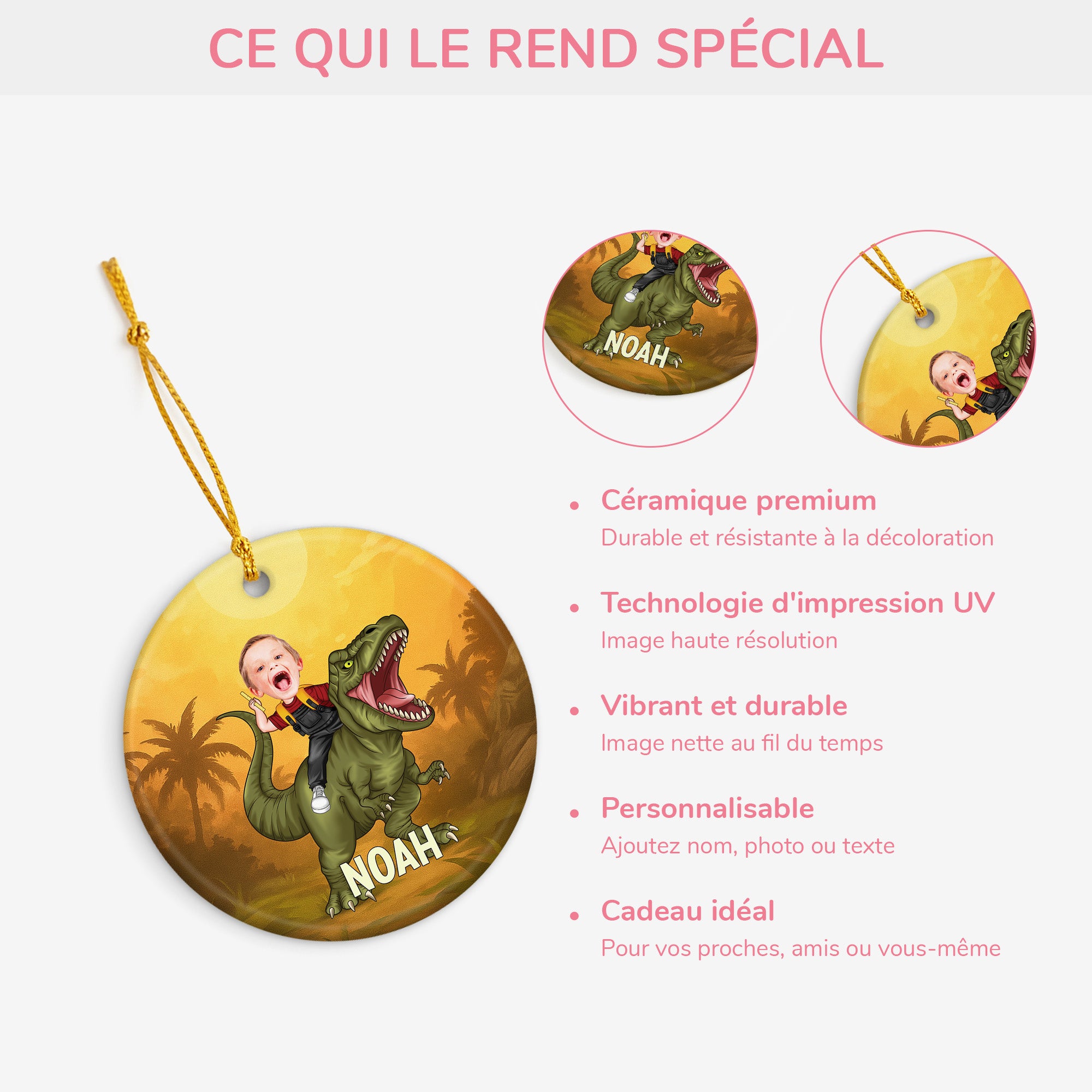 6425OFR4 ornement ceramique personnalise pour fillefils enfant sur un dinosaure 6425o6znk_2f0a9d89 dab0 4e1e bd58 e136d502e35c