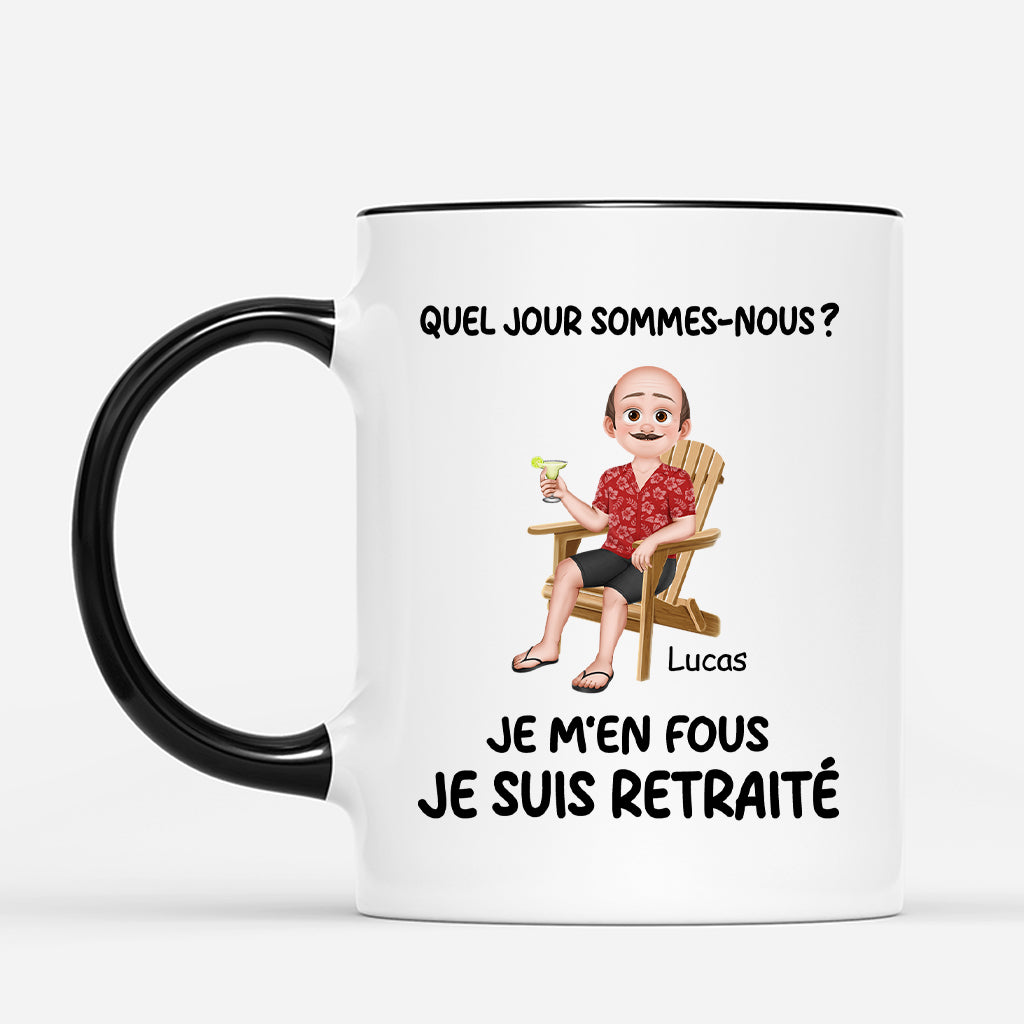 6428MFR2 mug personnalise avec calendrier bonne retraite 6428m3tna
