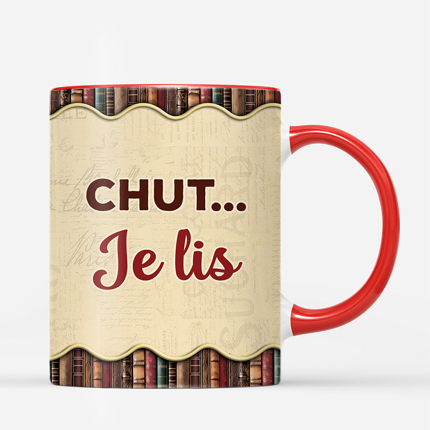 6433MFR3 mug personnalise juste une fille qui aime les livres et le cafe 6433m3qta