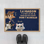 6440DFR1 paillasson personnalise chat court pour t_accueillir 6440d3tzd