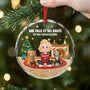 6454OFR1 ornement en verre personnalise un garcon et ses chiens a noel 6454okltd_2