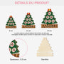 6457OFR3 ornement en bois a 1 couche personnalise freres et soeurs avec sapin de noel 6457o3qci
