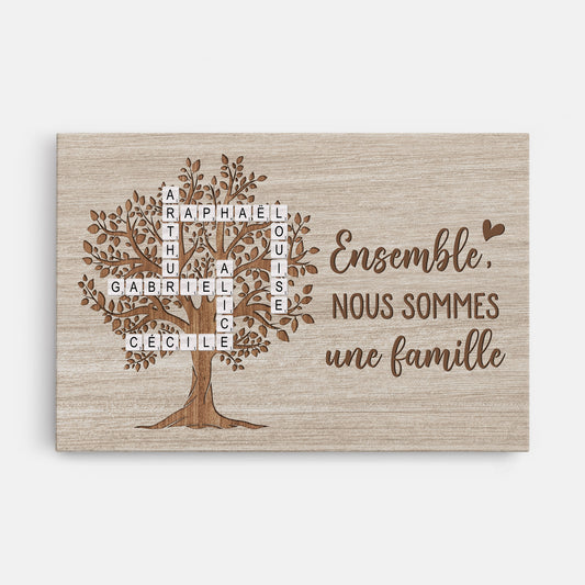 6467CFR1 toile personnalisee ensemble nous formons une famille avec mots croises 6467c6l5i_d143f2cc 3131 47de 9b61 fce059570bac