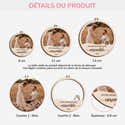 Ornement Noël Personnalisé "Notre Premier Noël" - Boule En Verre 8 Cm - Impression UV - Cadeau Couple, Famille - 4