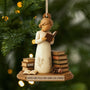 6479OFR1 effet dimpression 3d ornement noel en bois a 1 couche personnalise fille qui aime les livres 6479o8vma