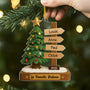 6480OFR2 ornement noel acrylique personnalise avec prenom notre sapin de noel famille 6480otpwi