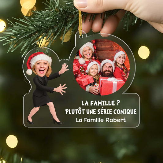6491OFR2 ornement noel acrylique personnalise famille avec photo bienvenue dans notre zoo 6491o8vzi