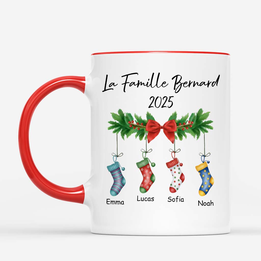 6497MFR2 mug noel personnalise chaussettes de famille 6497m3kzi