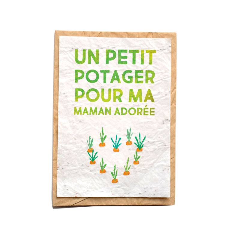 Carte à planter « Graines d'amour » de chez Growing Paper