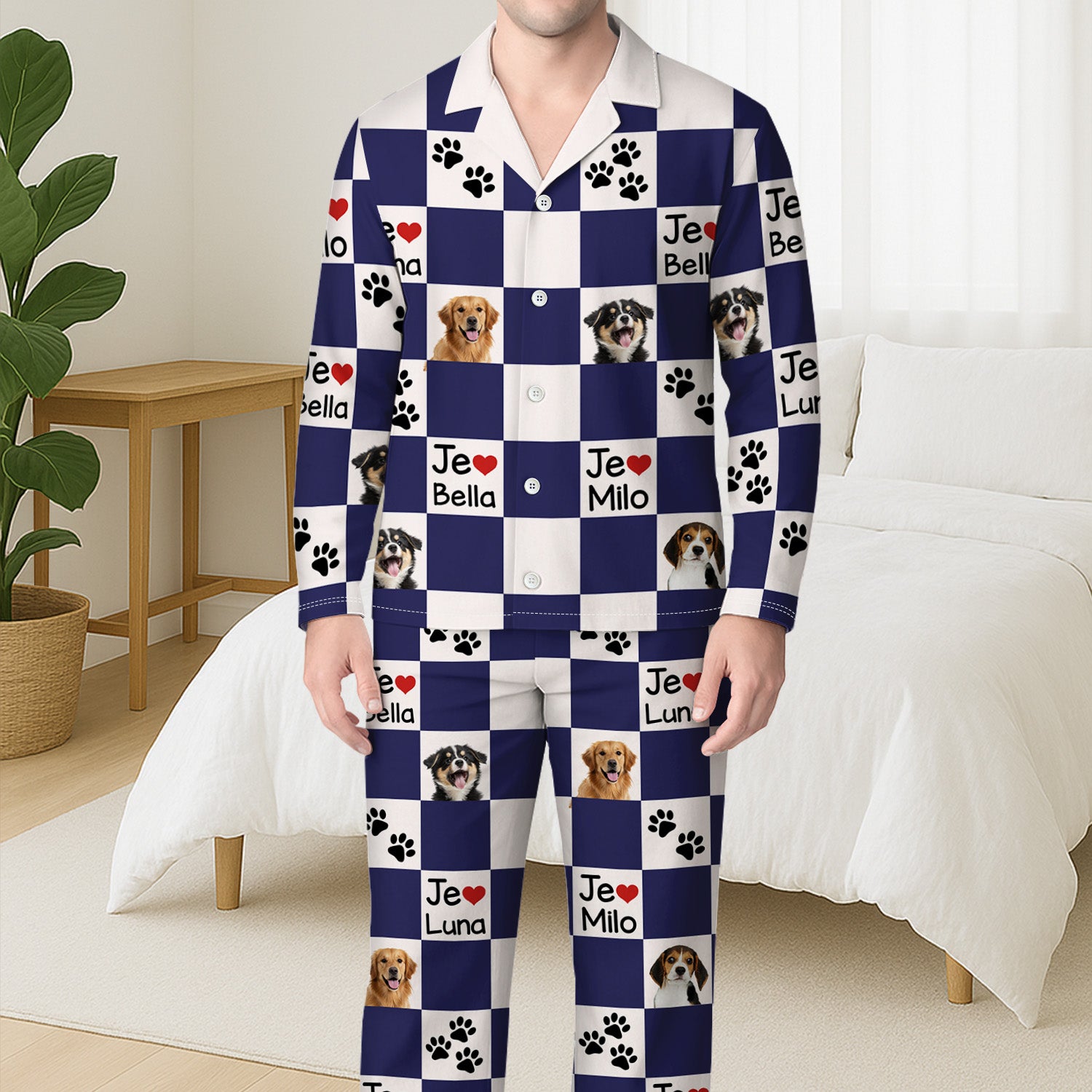 6503VFR3 pyjama personnalise photo jaime mon chien 6503vkxzc