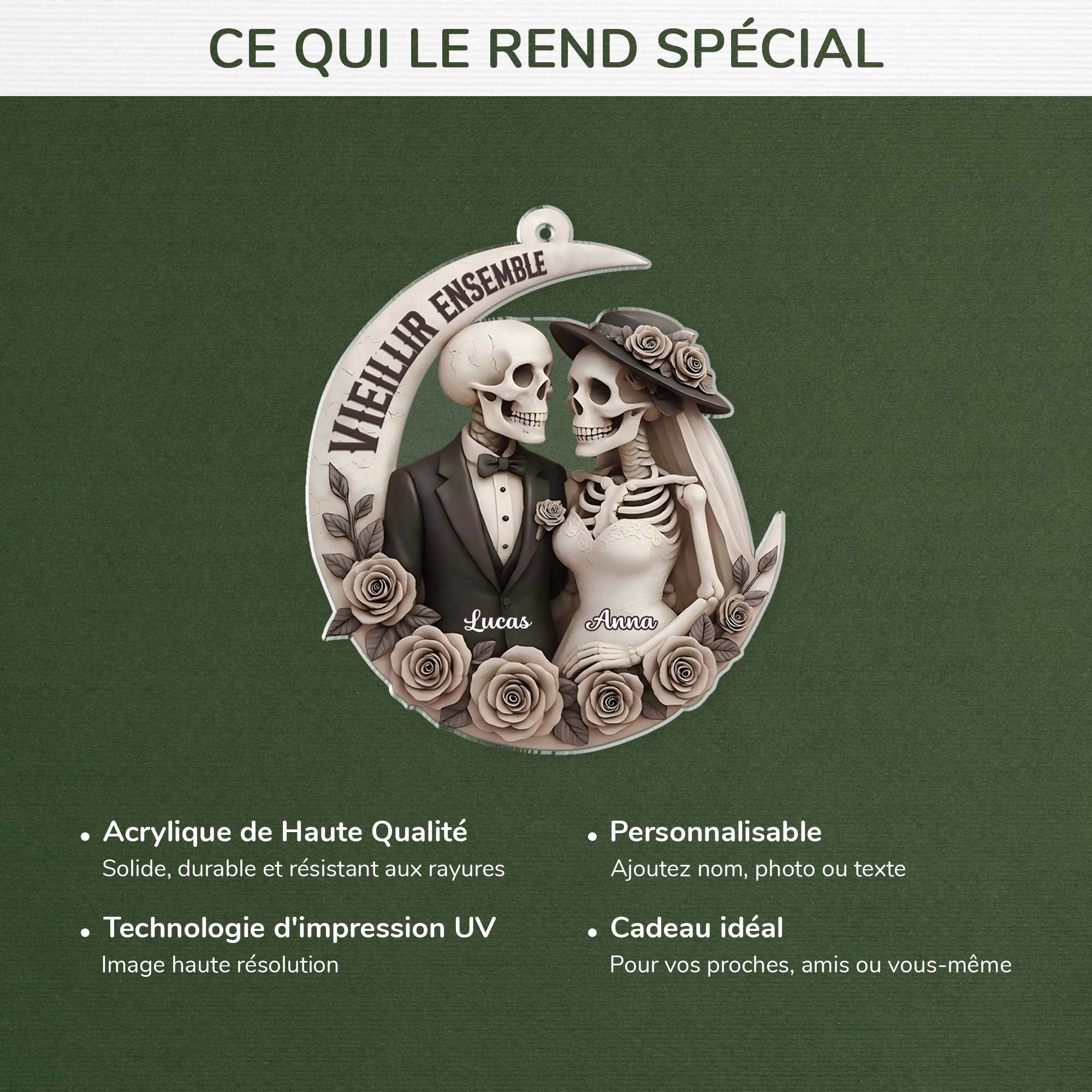 6505OFR1 effet dimpression 3d ornement noel acrylique personnalise vieillir ensemble couple squelette 6505o3lwg_4