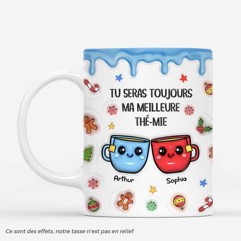 6510MFR1 effet dimpression 3d mug de noel personnalise ma meilleure the mie 6510m8qmf