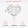 6513OFR3 ornement noel ceramique personnalise couple calendrier de mariage 6513oktng