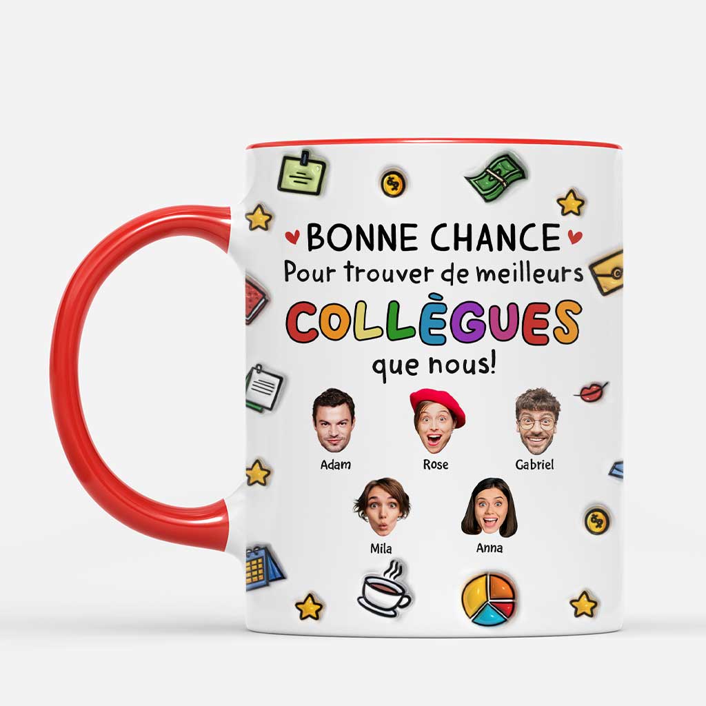 6518MFR1 effet dimpression 3d mug personnalise collegue_ avec photo bonne chance 6518m8lwo_1