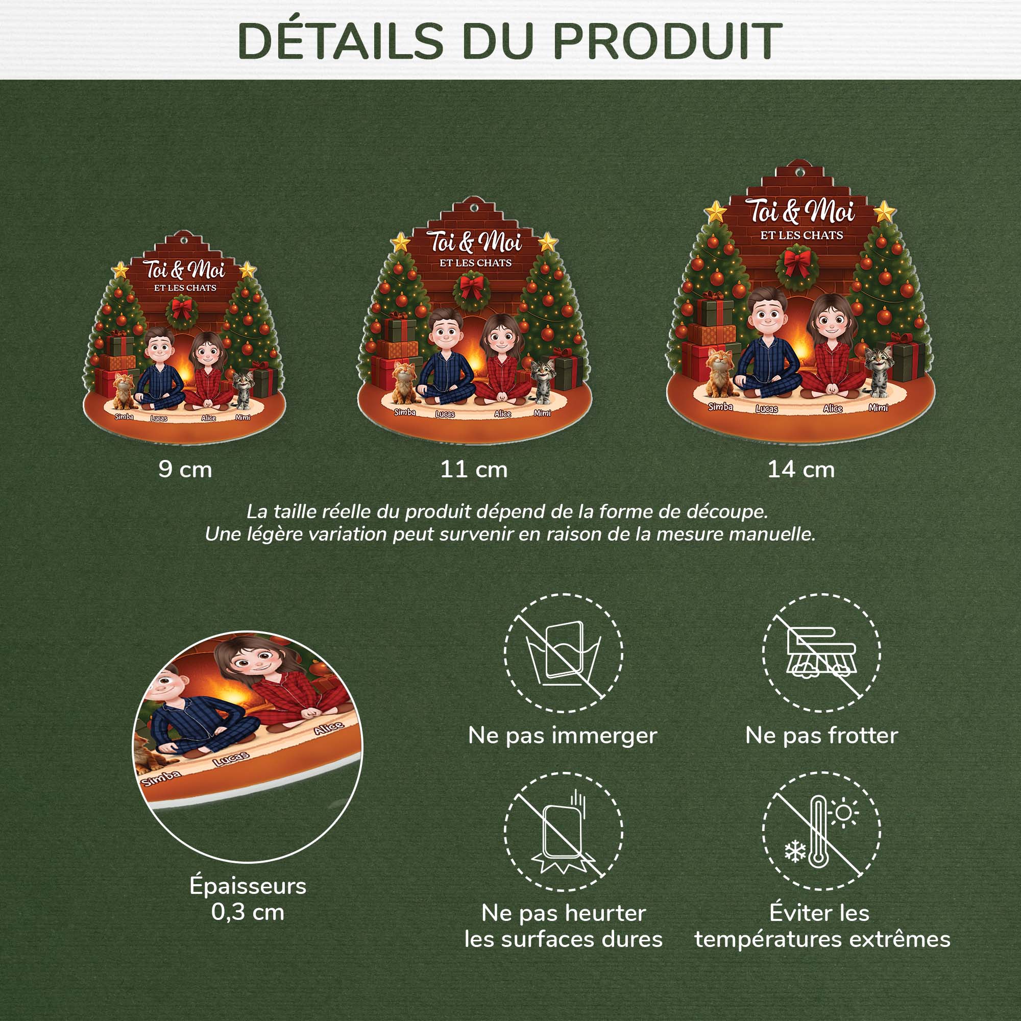 6519OFR3 effet dimpression 3d ornement acrylique personnalise toi et moi et notre chat a noel 6519oktnd_1