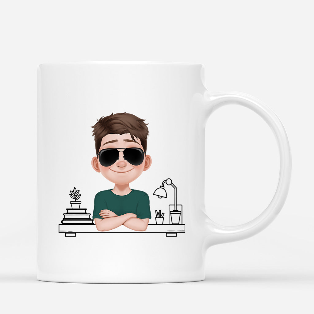 6523MFR3 mug personnalise collegue drole moins une etoile pour ton depart 6523mtqmo