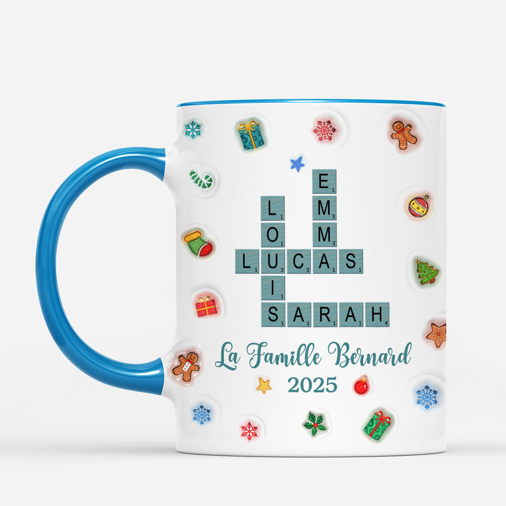 6524MFR2 mug de noel personnalise notre famille avec mots croises 6524m8pmi