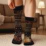 6530JFR3 chaussettes personnalisees pour bibliophile juste une_ fille qui aime les livres 6530jkz5a