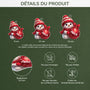 6543OFR3 effet dimpression 3d ornement acrylique personnalise boule rouge de noel enfant 6543okzck