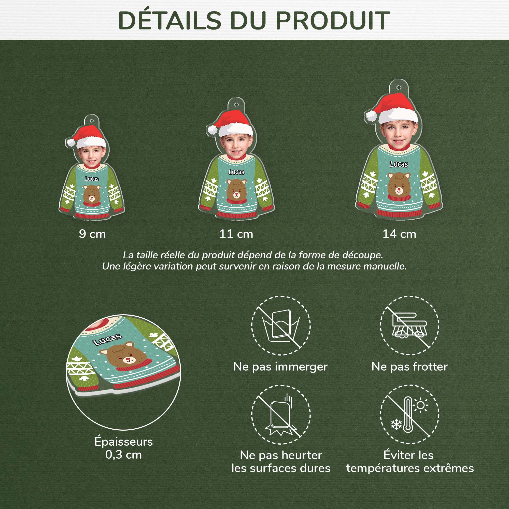 6544OFR3 ornement noel acrylique personnalise pour ellelui pull drole avec photo enfant 6544o6vta