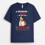 6552AFR2 t shirt personnalise pour papamaman premier noel en tant que papa 6552a6taa