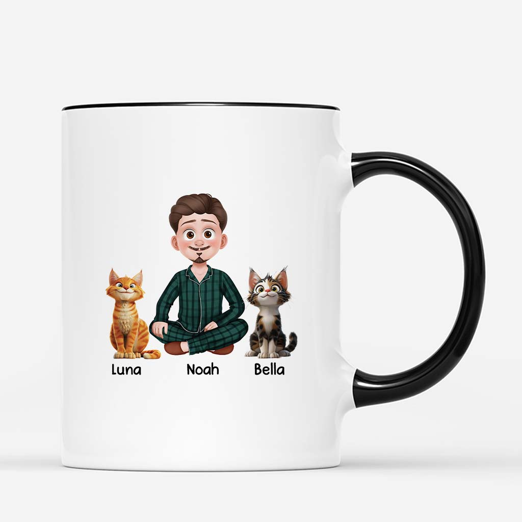 6555MFR3 mug personnalise chat amour est un mot a quatre pattes 6555m6ttd