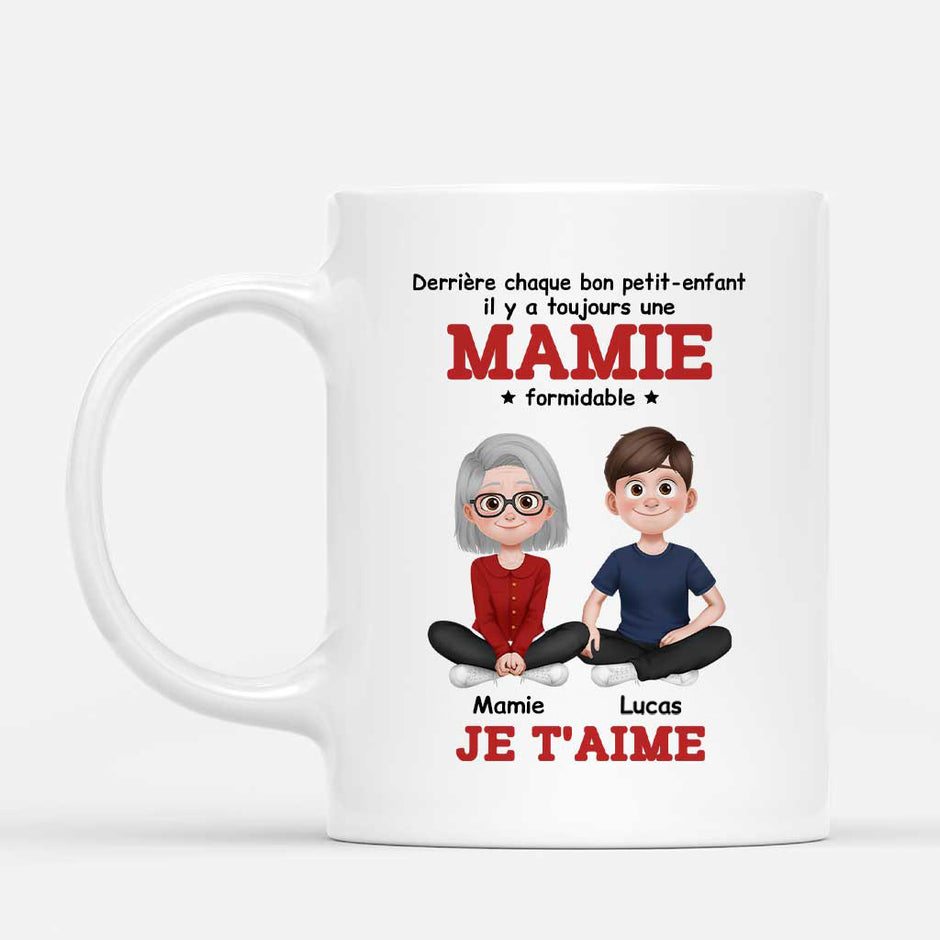 Coffret Duo de Mugs Super Mamie & Super Papy - Maison Coffret Duo de Mugs Super Mamie & Super Papy - Maison