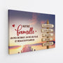 6561CFR2 toile personnalise famille avec prenom rentrer a la maison pour noel 6561c6tti